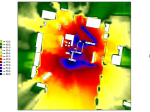 Modélisation acoustique - Cartographie Impact Curative Environnemental