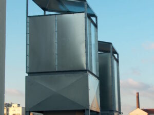 Relais jeune sur ligne de ventilation insonorisée