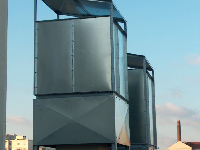 Relais jeune sur ligne de ventilation insonorisée