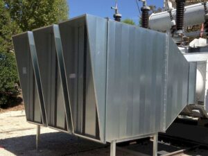 Baffles de lignes de ventilation insonorisées