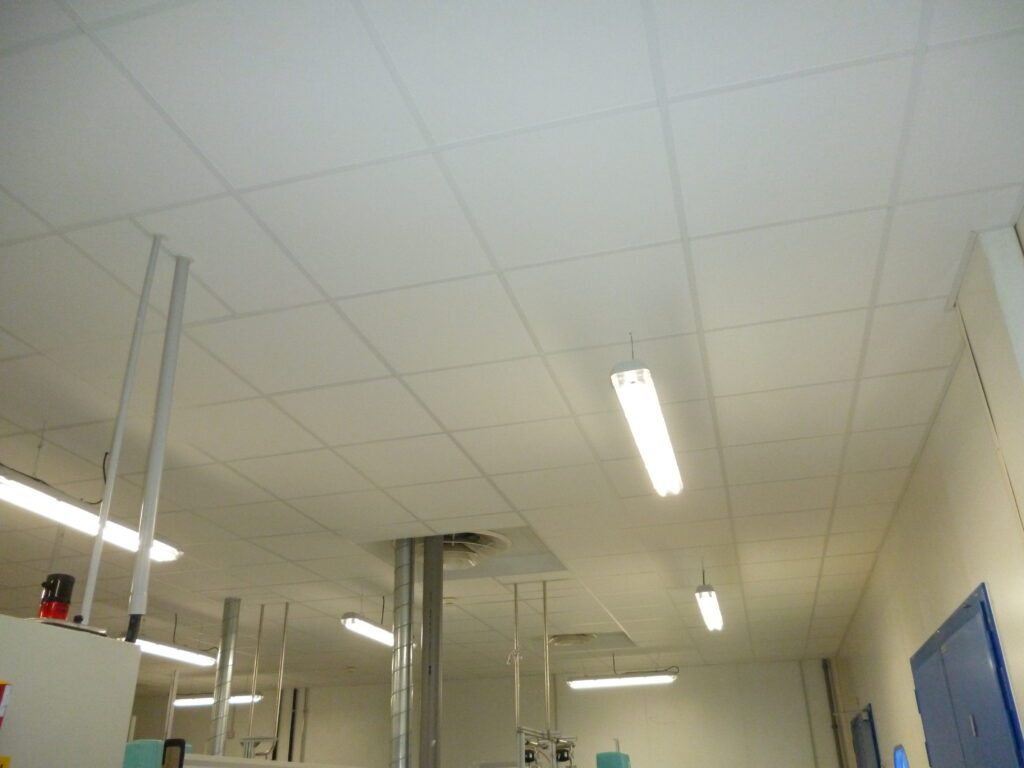 plafonds acoustiques installés