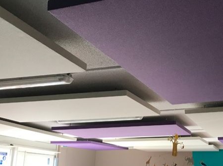 Plafonds acoustiques pour absorption